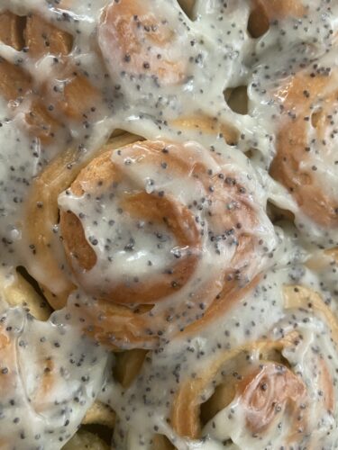 lemon poppy seed buns