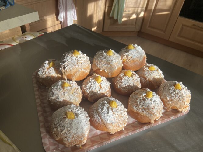 brioche nuvolette alla crema