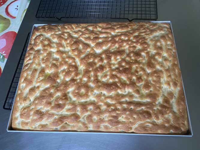 focaccia morbida teglia veloce