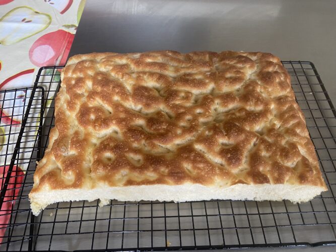 focaccia morbida teglia veloce
