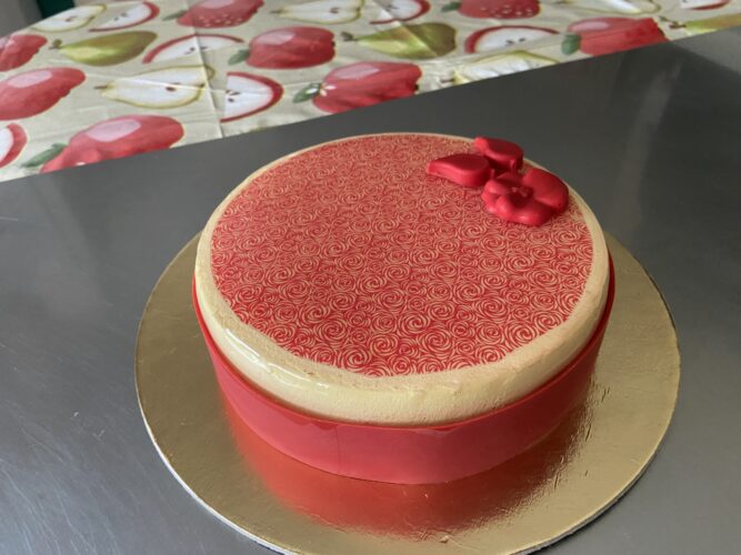fraisia torta moderna fragola pistacchio vaniglia gluten free