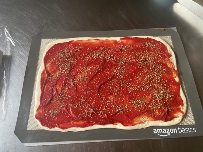 girelle pizza e pesto