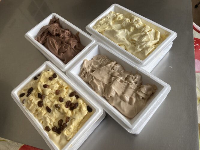 selezione di gelati