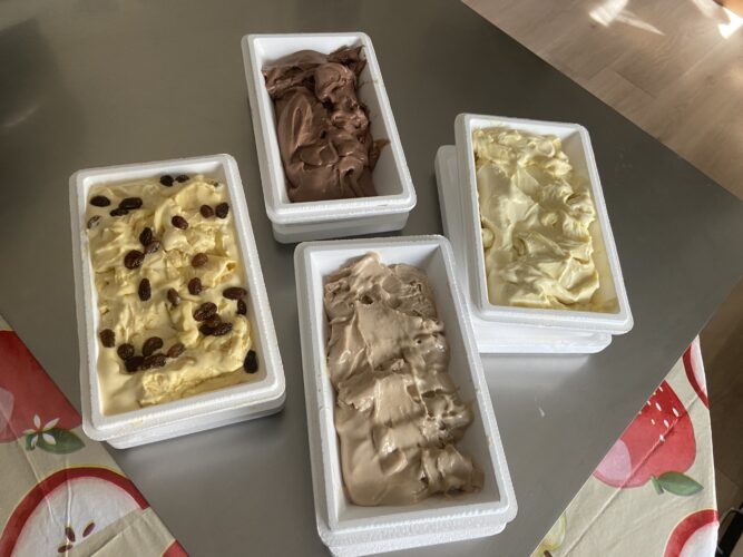 selezione di gelati