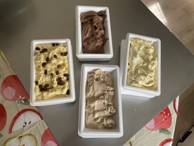 selezione di gelati