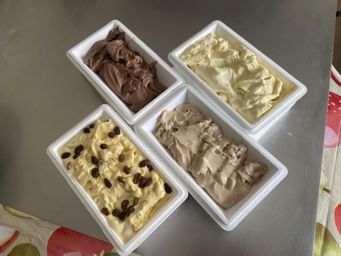 selezione di gelati