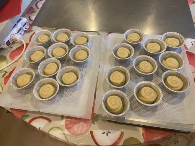 almond muffin brioche