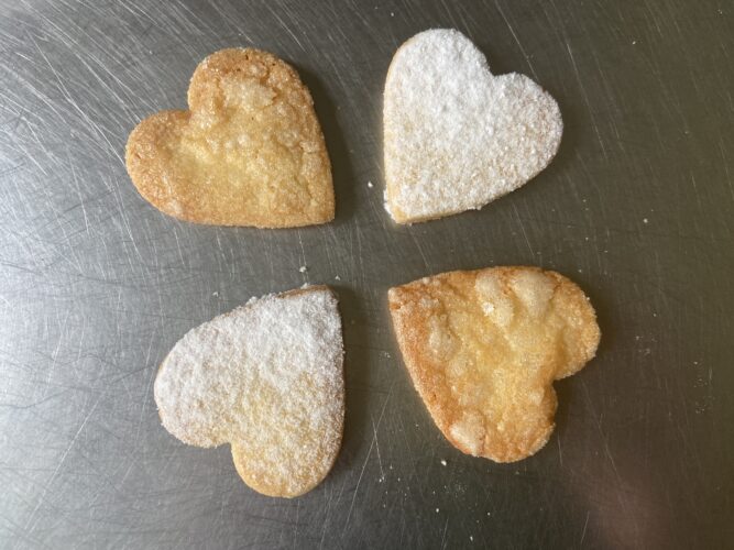 biscotti cuoricini latte condensato vaniglia senza uova
