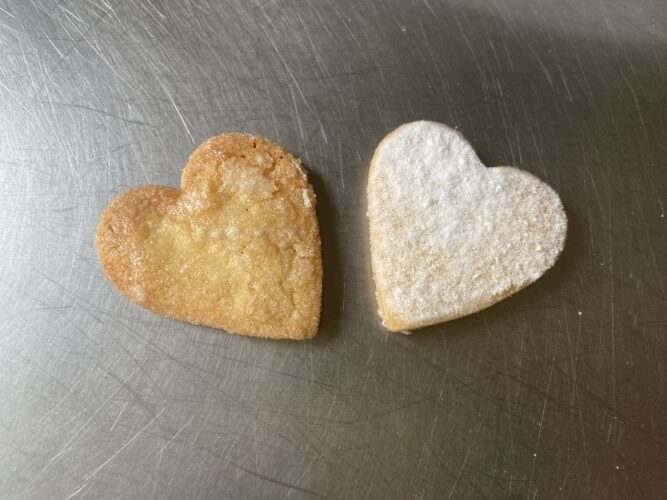 biscotti cuoricini latte condensato vaniglia senza uova