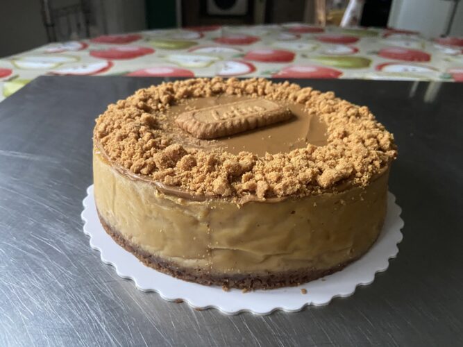 lotus biscoff baked cheesecake