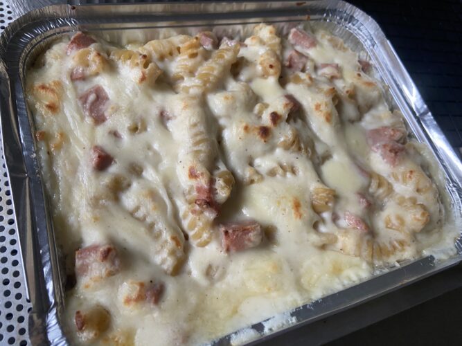 pasta al forno con la calcolatrice