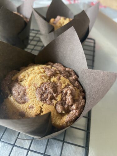 cake panna uvetta caffe crumble cacao