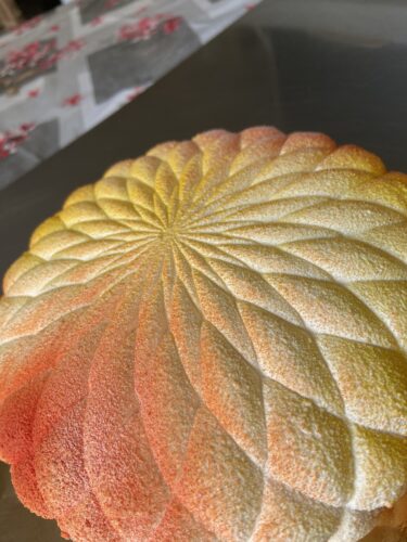 dahlia torta moderna cioccolato bianco mango passion fruit