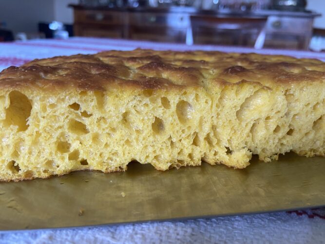 focaccia nuvola alla zucca