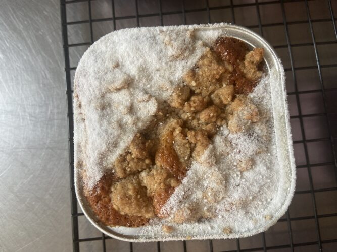 melinda cake mele miele crumble cannella