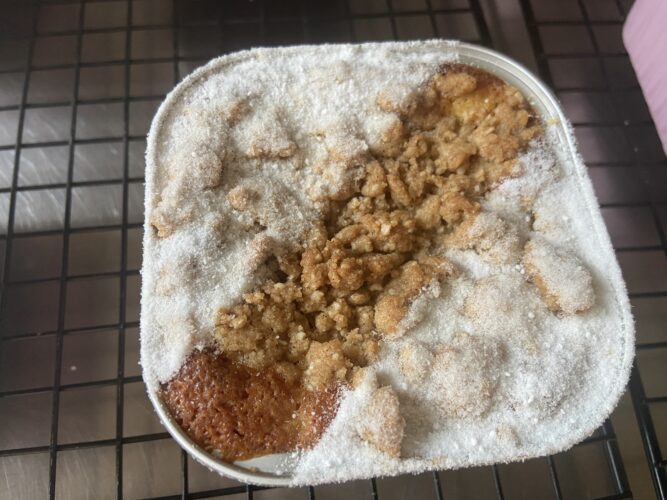 melinda cake mele miele crumble cannella