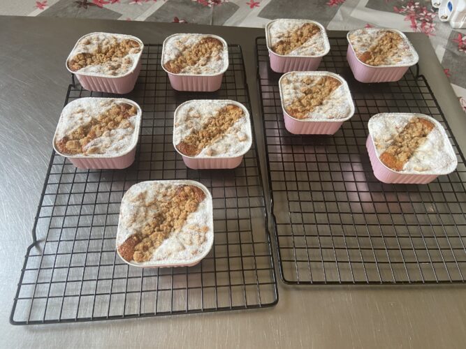 melinda cake mele miele crumble cannella