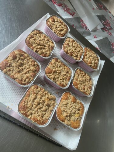 melinda cake mele miele crumble cannella