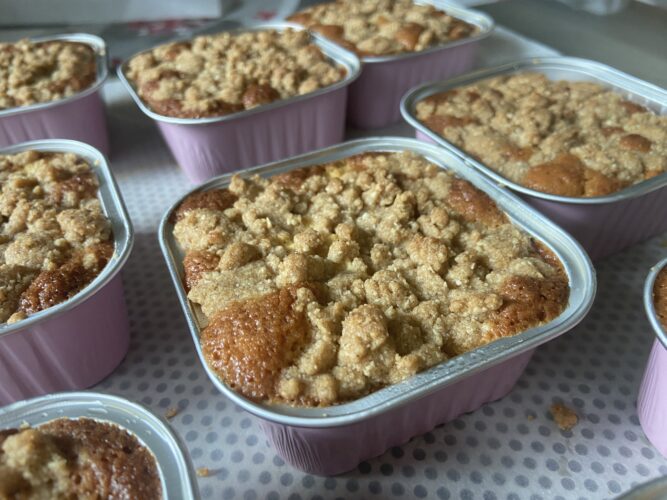 melinda cake mele miele crumble cannella
