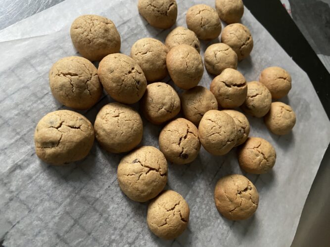 biscotti castagne e cioccolato
