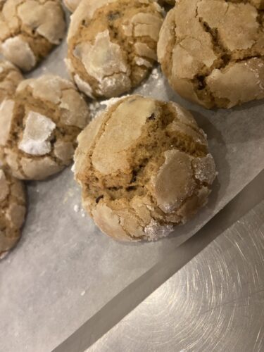 biscotti crinkle cookie caffe
