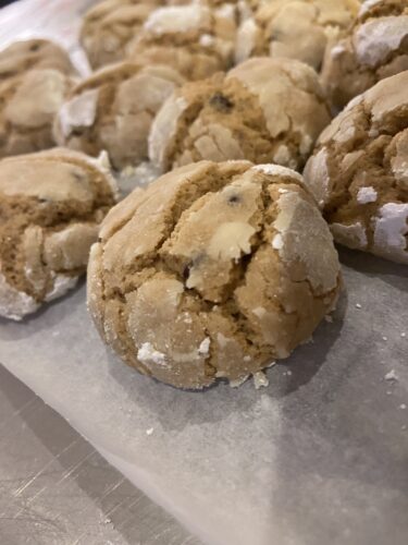 biscotti crinkle cookie caffe