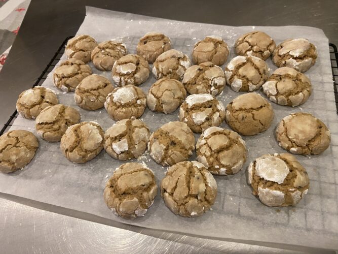 biscotti crinkle cookie caffe
