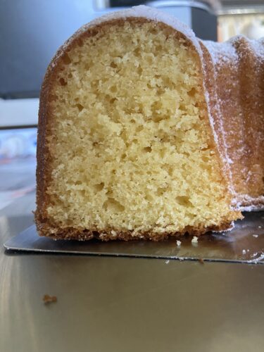 bundt cake soffice panna vaniglia
