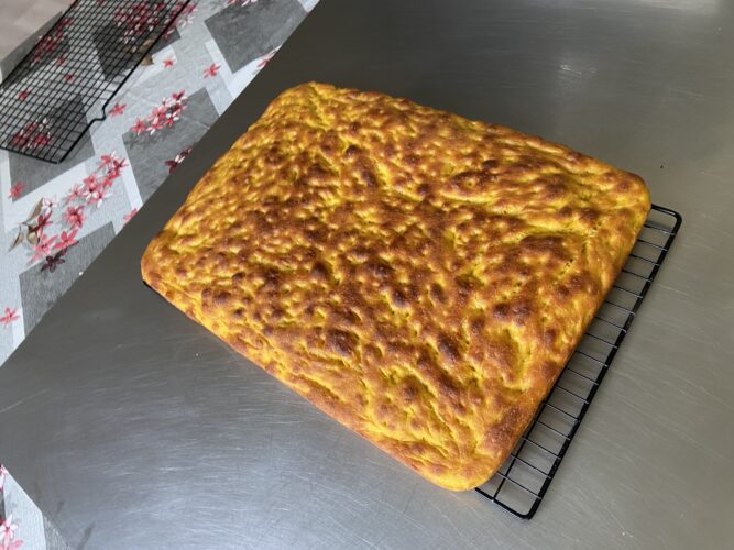 focaccia alla zucca 80 idratazione