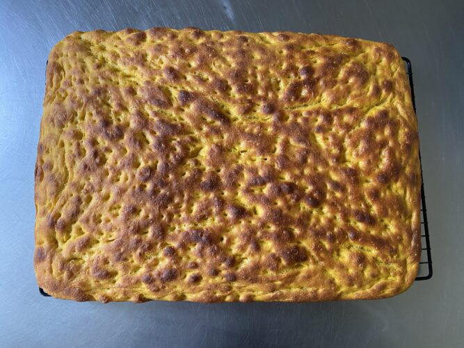 focaccia alla zucca 80 idratazione