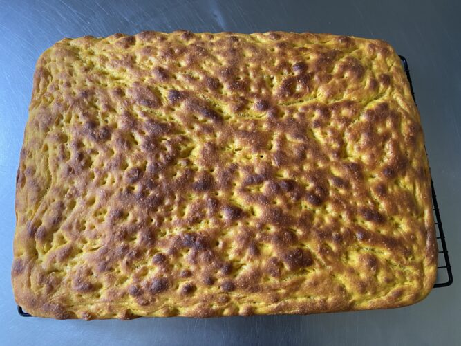 focaccia alla zucca 80 idratazione