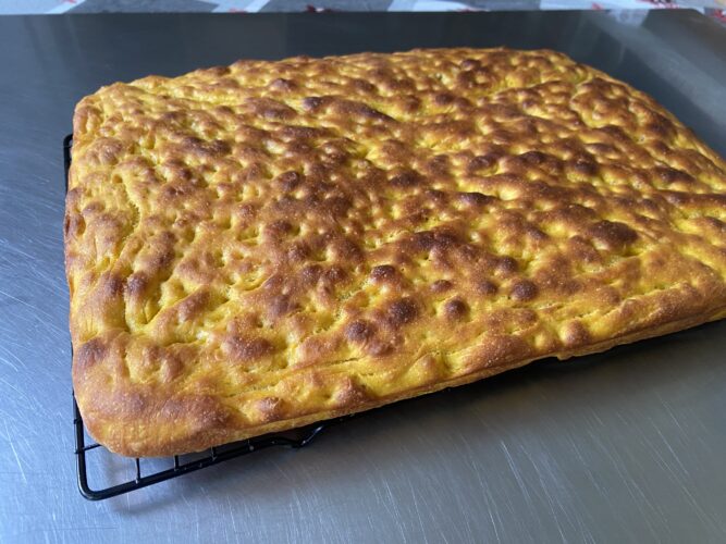 focaccia alla zucca 80 idratazione