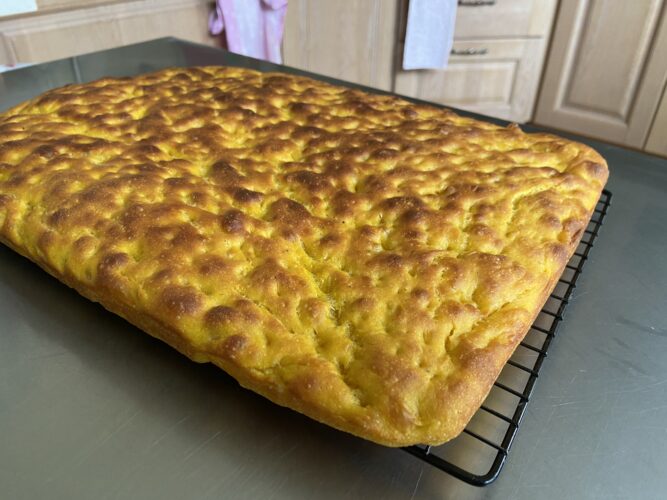 focaccia alla zucca 80 idratazione