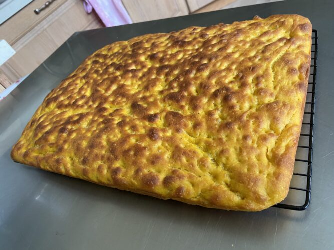 focaccia alla zucca 80 idratazione