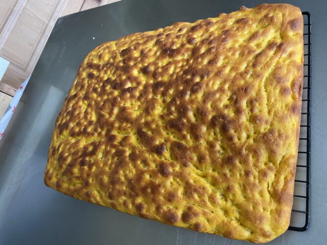focaccia alla zucca 80 idratazione