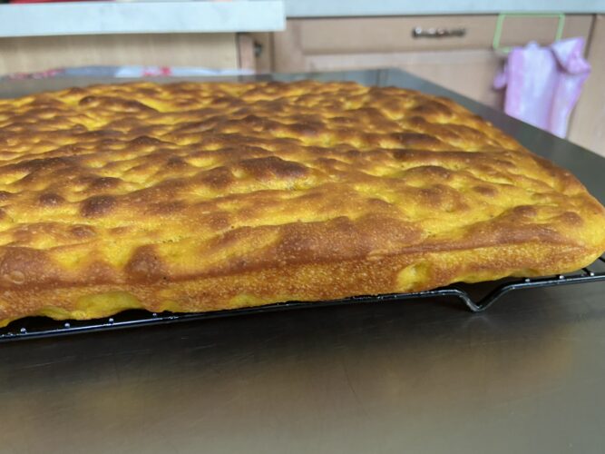 focaccia alla zucca 80 idratazione