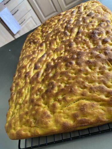 focaccia alla zucca 80 idratazione