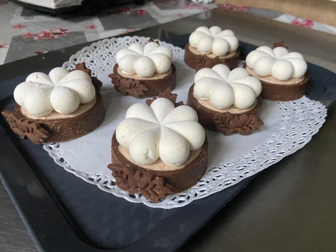 mini tart castagne vaniglia