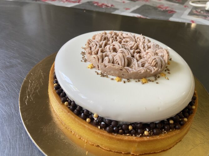 tart moderna castagne cioccolato