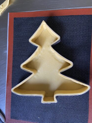 tart salata albero di natale ricotta spinaci