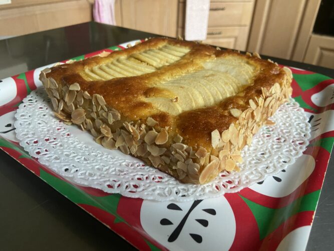 torta quadro mele fava tonka