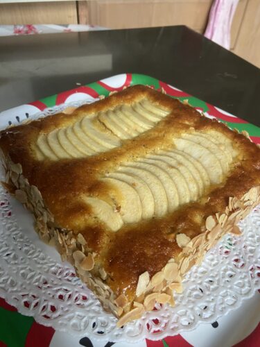 torta quadro mele fava tonka