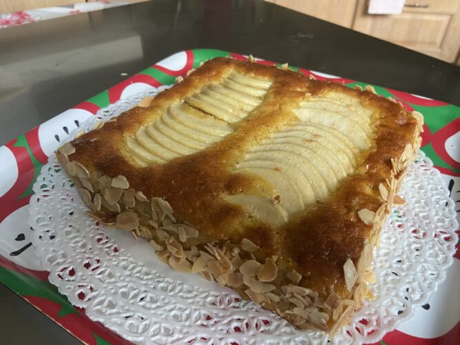torta quadro mele fava tonka
