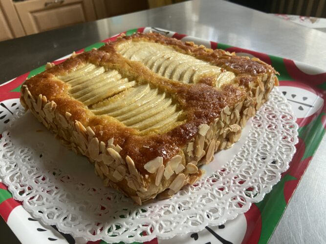 torta quadro mele fava tonka