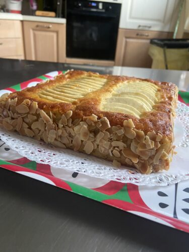 torta quadro mele fava tonka