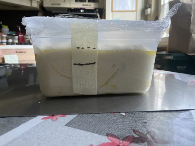 focaccia alle due semole 80% idro