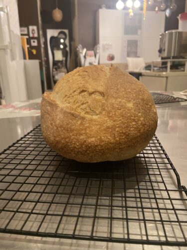 pane semplice lievito madre cotto pentola