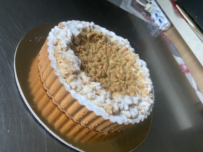 tart mele crema crumble