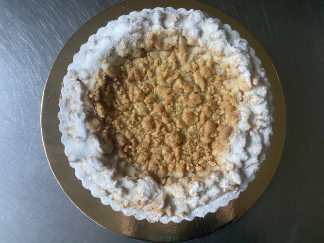 tart mele crema crumble