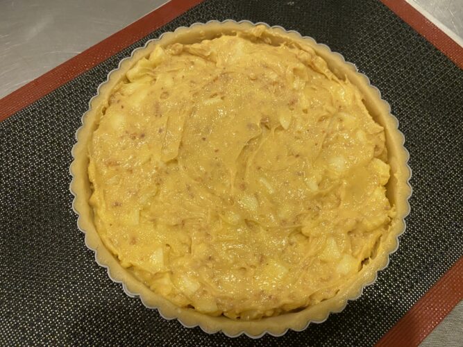tarte mele crema crumble